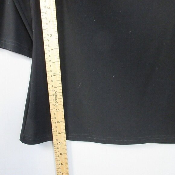 Joseph Ribkoff Off the Shoulder Blouse Women 8 Black Floral Embellish Luxury 206 - Picture 10 of 11